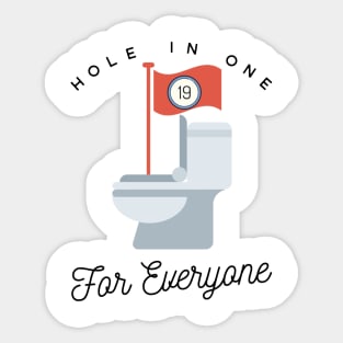 The 19th hole Sticker